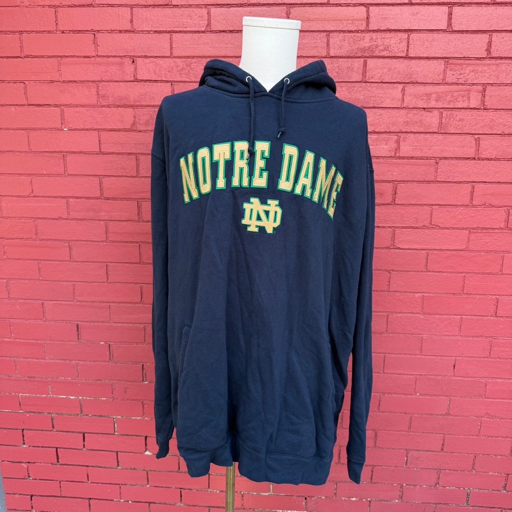 Vintage Notre Dame Fighting Irish‎ NCAA Hoodie Sweatshirt Mens XXXL Foot Locker